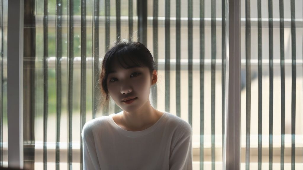 고요한 새벽, 책상에 앉아 노트북으로 작업하는 한국인 남성