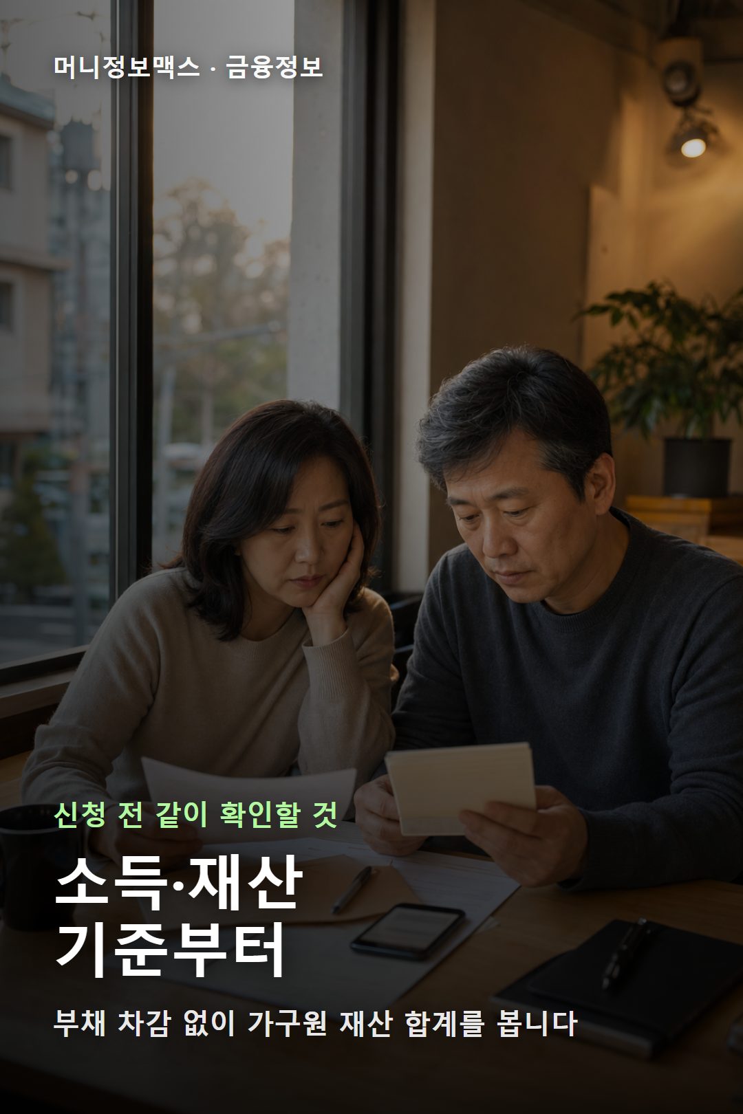 근로장려금 신청대상 소득과 재산 기준을 함께 확인하는 부부